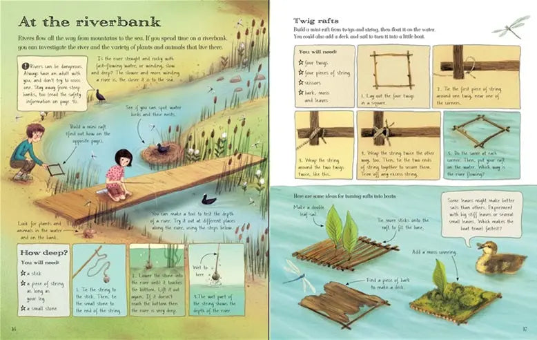 Children book about outdoors