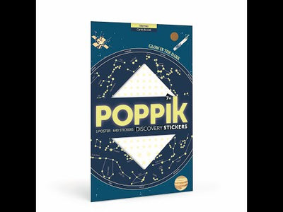 Poppik Discovery Sticker Poster - Skymap (Glow In The Dark)