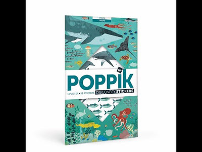 Poppik Discovery Sticker Poster - Ocean