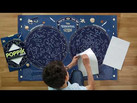 Poppik Discovery Sticker Poster - Skymap (Glow In The Dark)